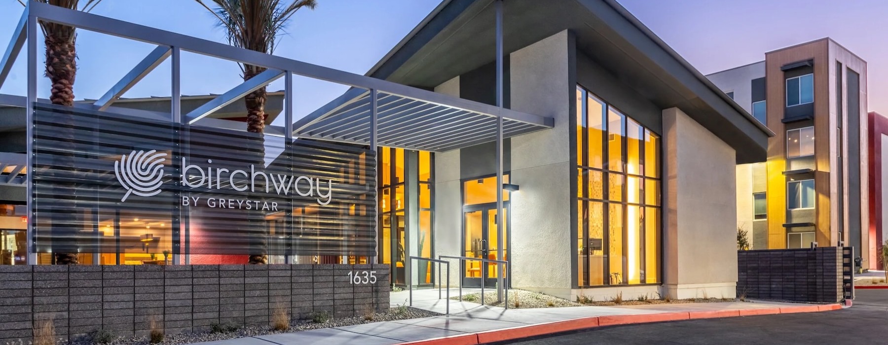 a building with a sign on it